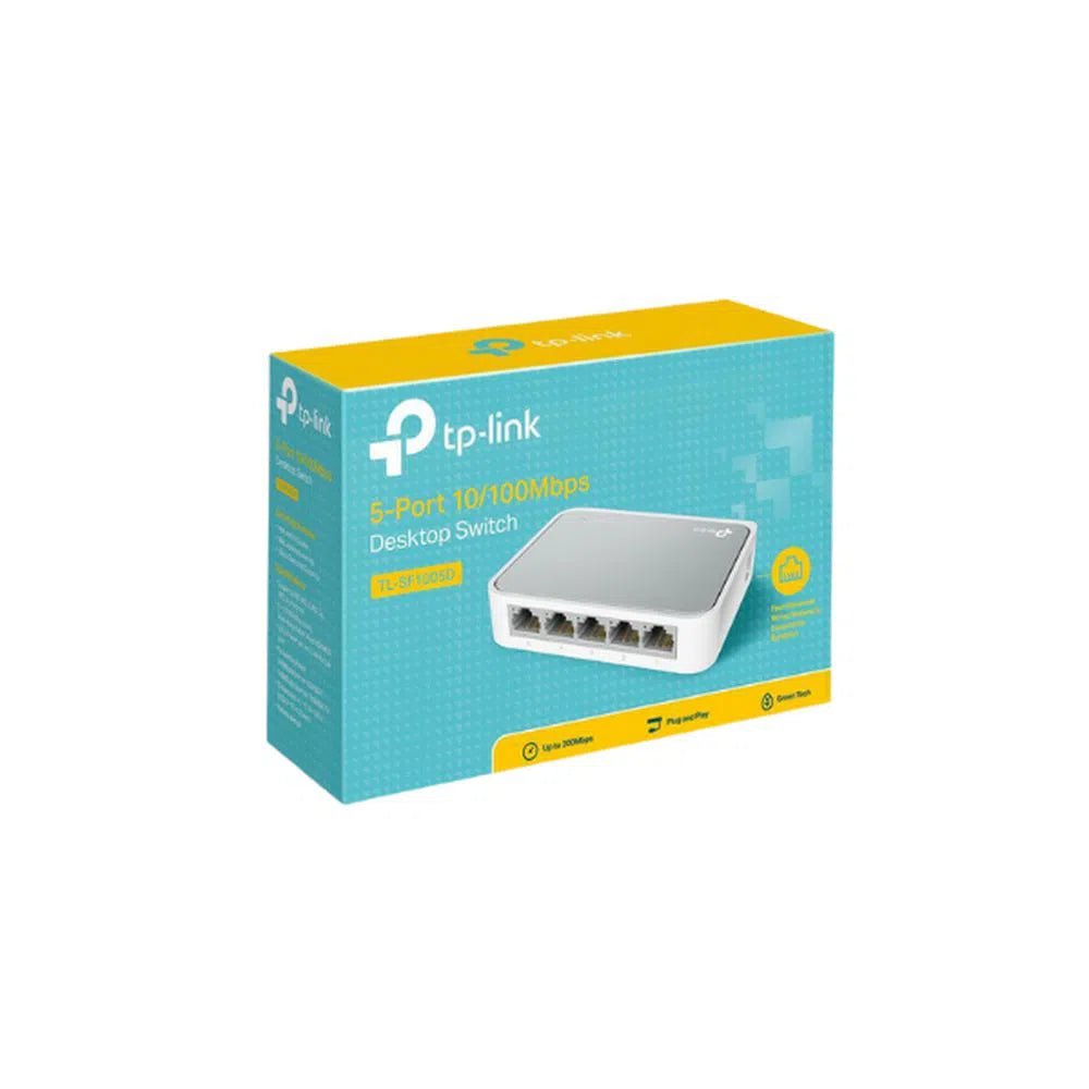 TP - Link 5 - Port 10 - 100Mbps Desktop Switch - TL - SF1005D - Total Security Equipment