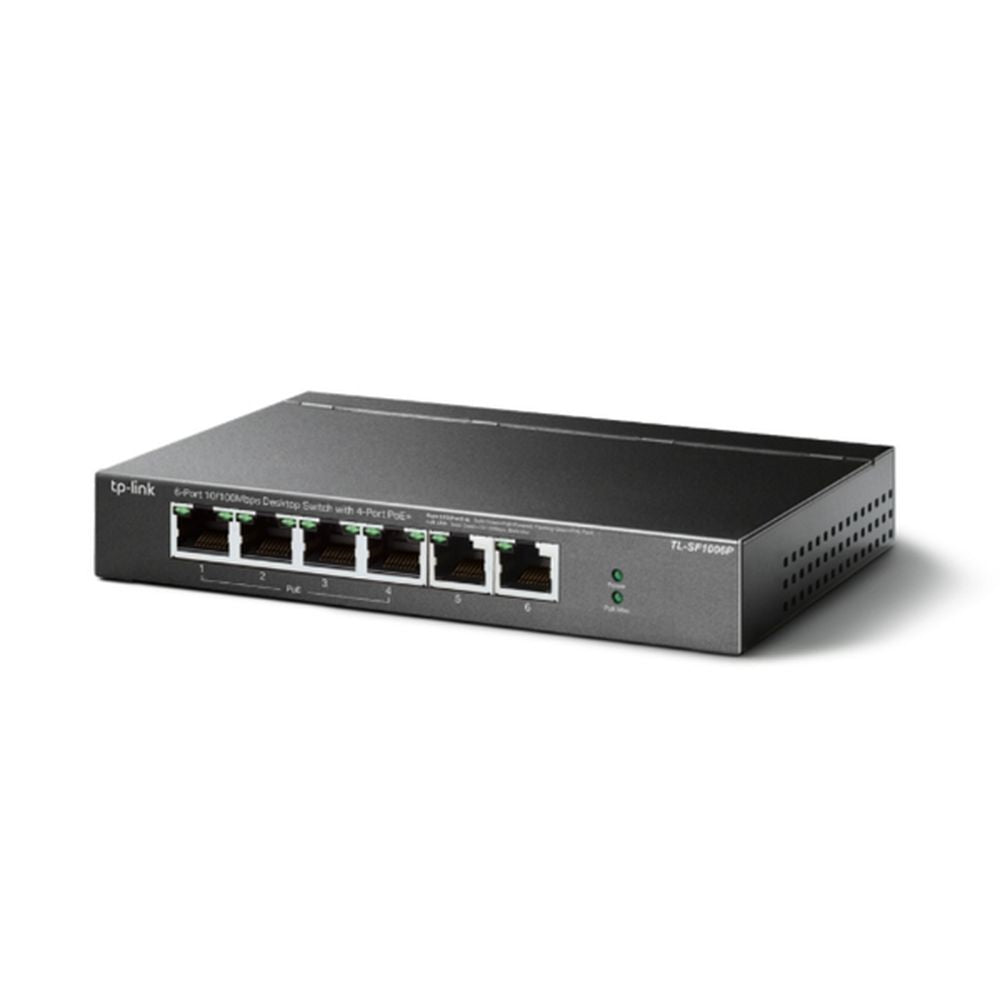 TP - Link 5 - Port 10/100Mbps Desktop Switch with 4 - Port PoE+ - TL - SF1005P - Total Security Equipment