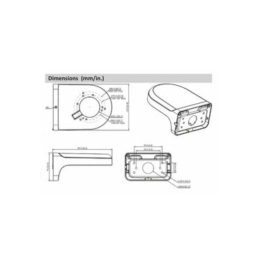 Wall Mount Bracket - PFB205W - Total Security Equipment