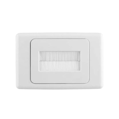 White Brush Wall Cover Plate - Total Security Equipment