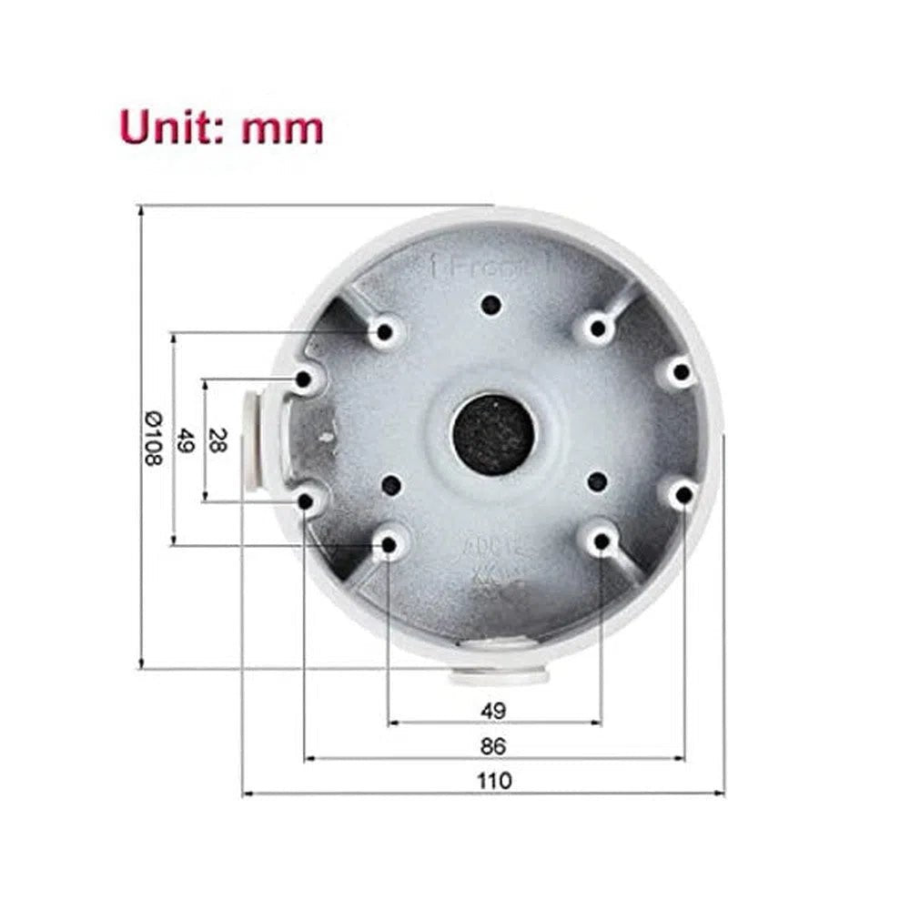 White Security Aluminum Waterproof Junction Box - PFA139 - Total Security Equipment