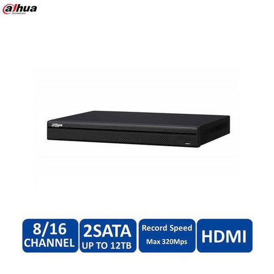 Dahua 16 Channel 1U 16PoE 4K H.265 Pro Network Video Recorder - NVR5216-16P-4KS2SE-Trantech Security-[SKU]-[Total Security Equipment]-[TSE]
