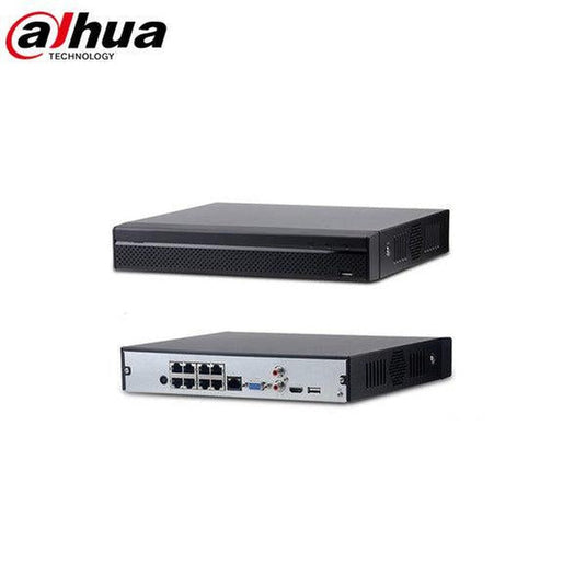 Dahua 8 Channel Compact 1U 8PoE 4K H.265 Lite Network Video Recorder - NVR4108HS-8P-4KS2/L-Trantech Security-[SKU]-[Total Security Equipment]-[TSE]